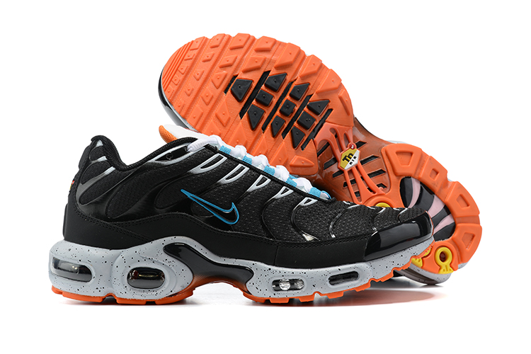 2021 New Nike Air Max Plus Black White Jade Orange